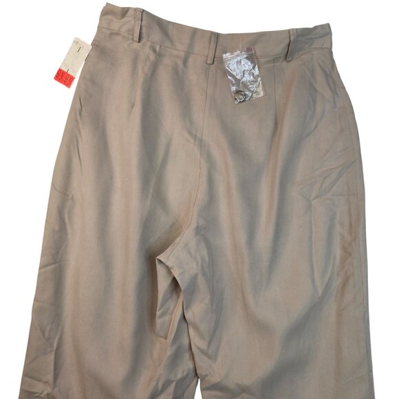 Silk Pants Size 11 Lined Beige by Always Evolution Vintage Deadstock New - Picture 8 of 12